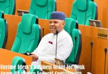 Unyime Idem’s Business Grant for Oruk Anam/Ukanafun Federal Constituency 2026/2027